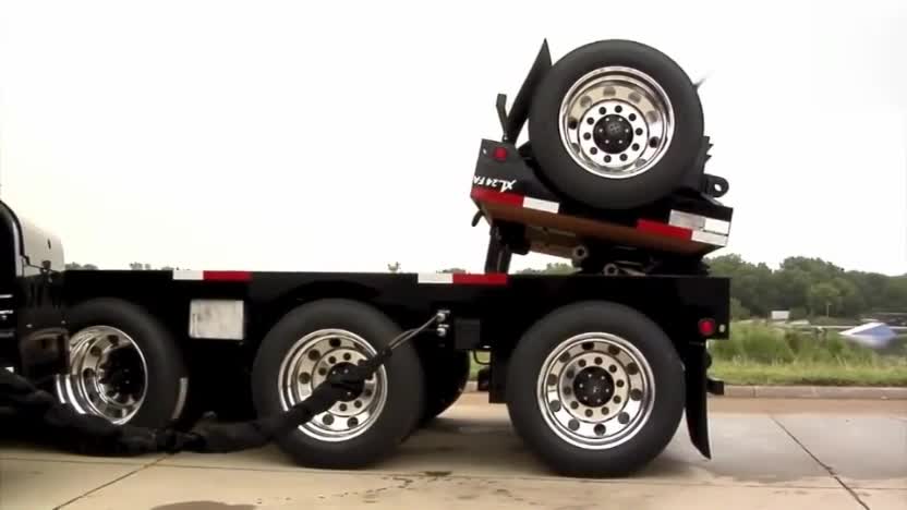 车见多了，还能翘尾巴的卡车你见过吗？