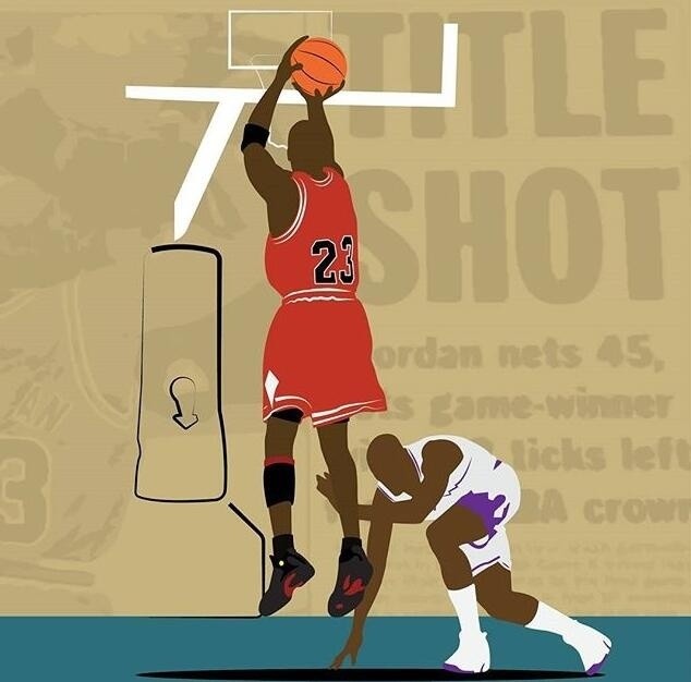 漫画再现nba球星经典瞬间