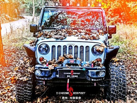 装点秋情风落叶贵州大脚车会の牧马人2.5寸升级寻找最美的秋装