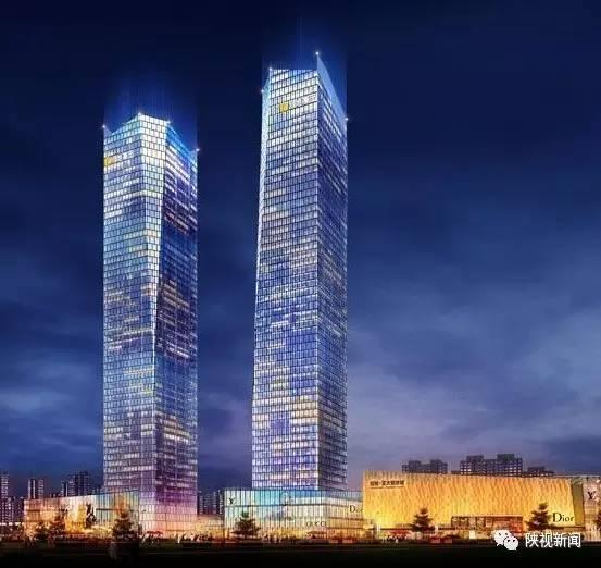 西安第一高楼1300米,中国5462亿米大厦图片 西安将建西北第一高楼——"七彩琉璃塔" 有将近8个大雁塔高!