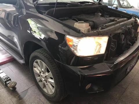 落地20万公里丰田红杉做保养，打开发动机盖才懂为何丰田开不坏