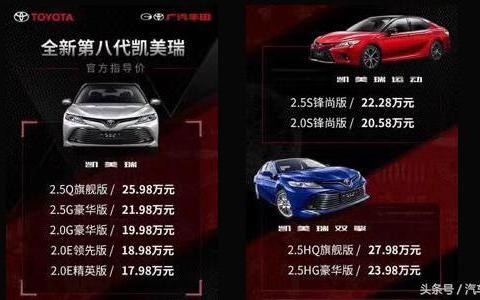 全新凯美瑞正式上市，售17.98万元起，4S店加价4千销售