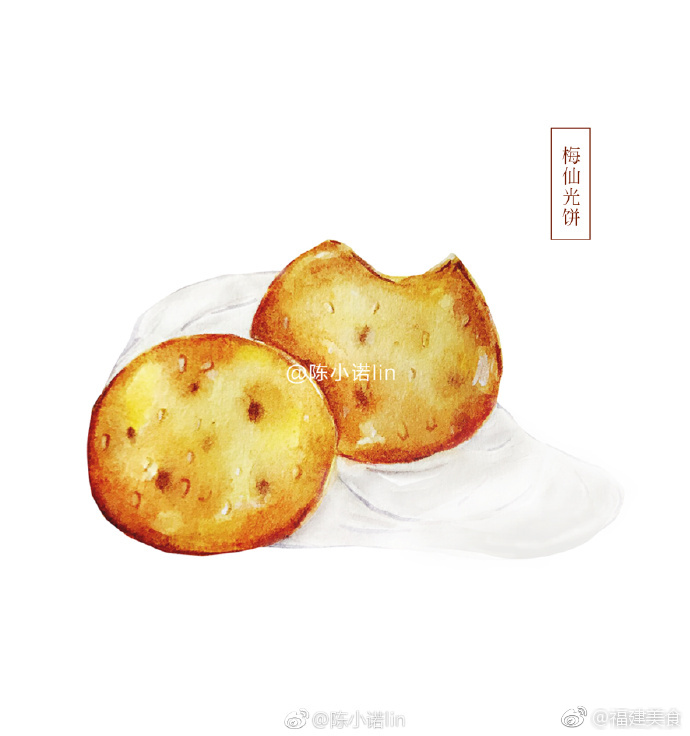 手绘福建美食[馋嘴]|福建|美食|光饼_新浪网