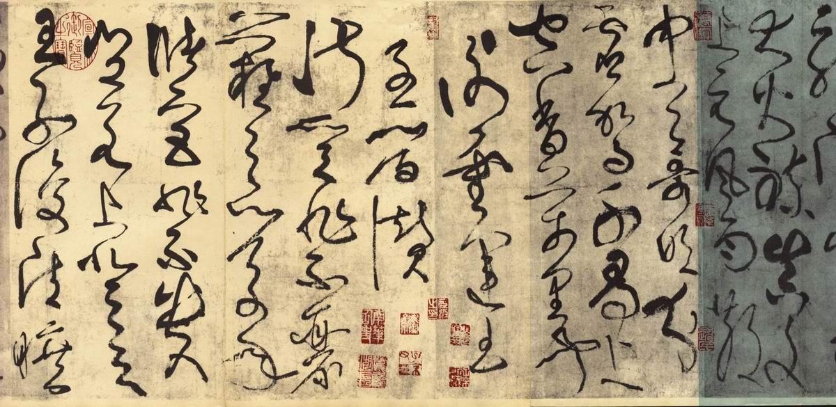 潇洒磊落，变幻莫测：唐 张旭 草书《古诗四首》书法碑帖
