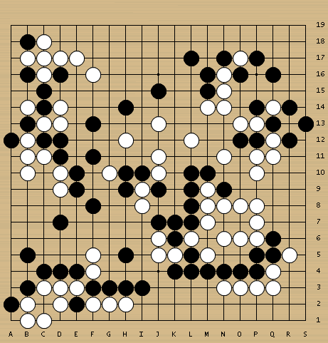 黑1提掉,李轩豪局面看好。
