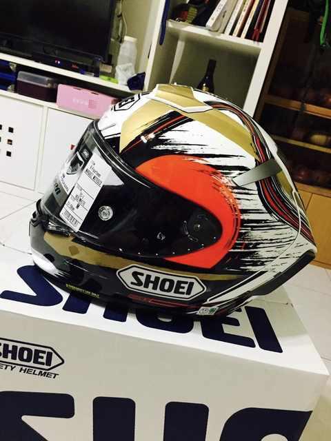 100天的等待SHOEI X-14招财猫摩托车头盔开