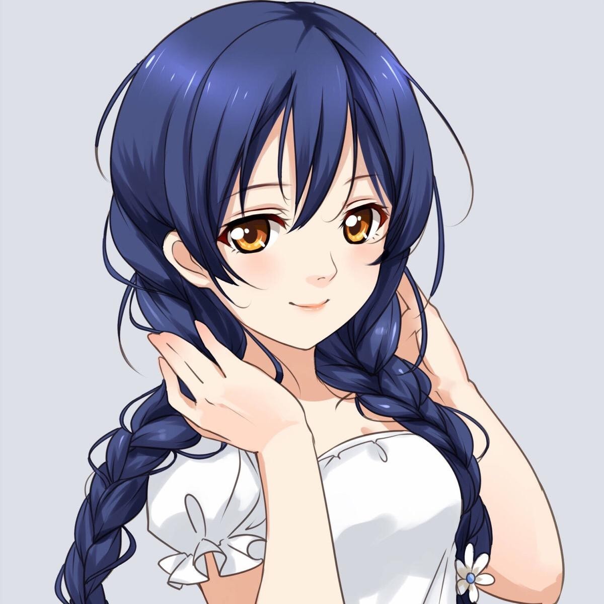动漫二次元美少女壁纸二次元美少女麻花辫每天你帮我卷起来