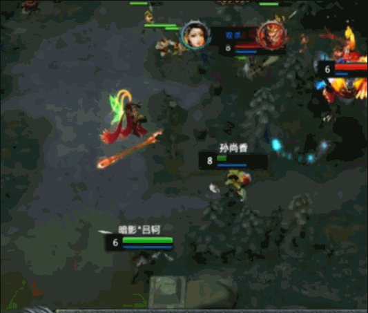 梦三国孙尚香绕树林卡视野,精彩走位,拿下四杀!