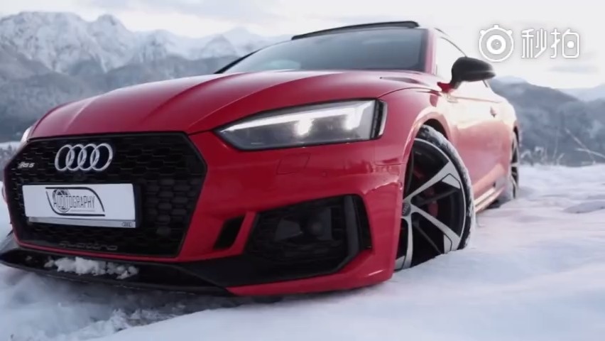 汽车营销 新款奥迪RS 5 Coupe雪地撒欢，下雪了，出来嘚瑟一下，你...