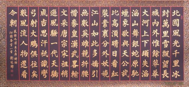 十书法家写《沁园春.雪》,毛体有气势,卢中南,田英章谁字更好