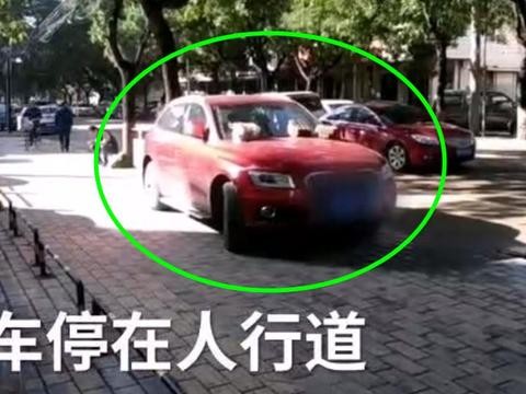 奥迪Q7乱停车被人用砖砸，路人都表示愿为肇事者赔车主钱