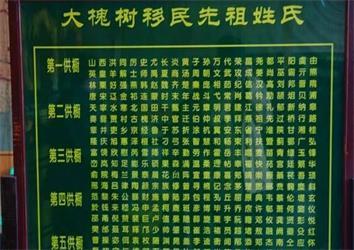 这881个姓氏全部来自山西洪洞大槐树看看有没有你的