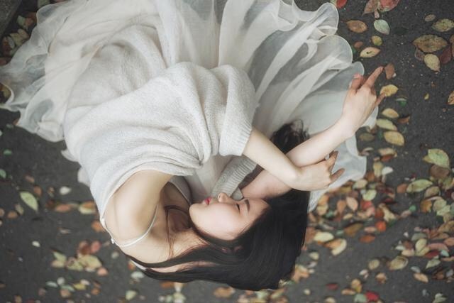 安静唯美气质少女, 秋日美拍, 柔情似水