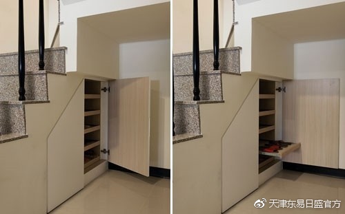 楼梯装修效果图,楼梯也能成为收纳空间