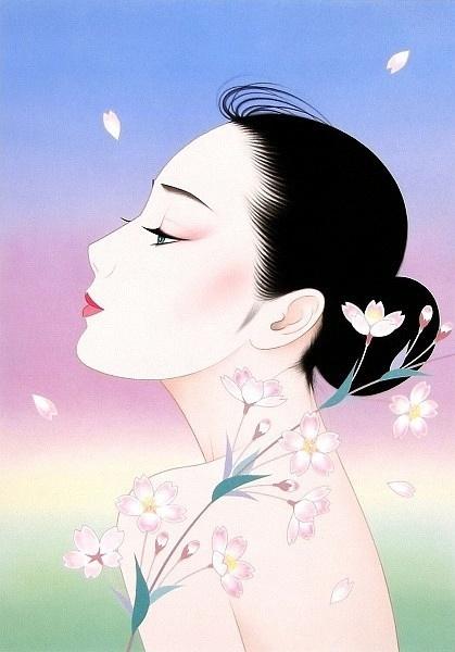日本插画师鹤田一郎美人绘~头像集锦