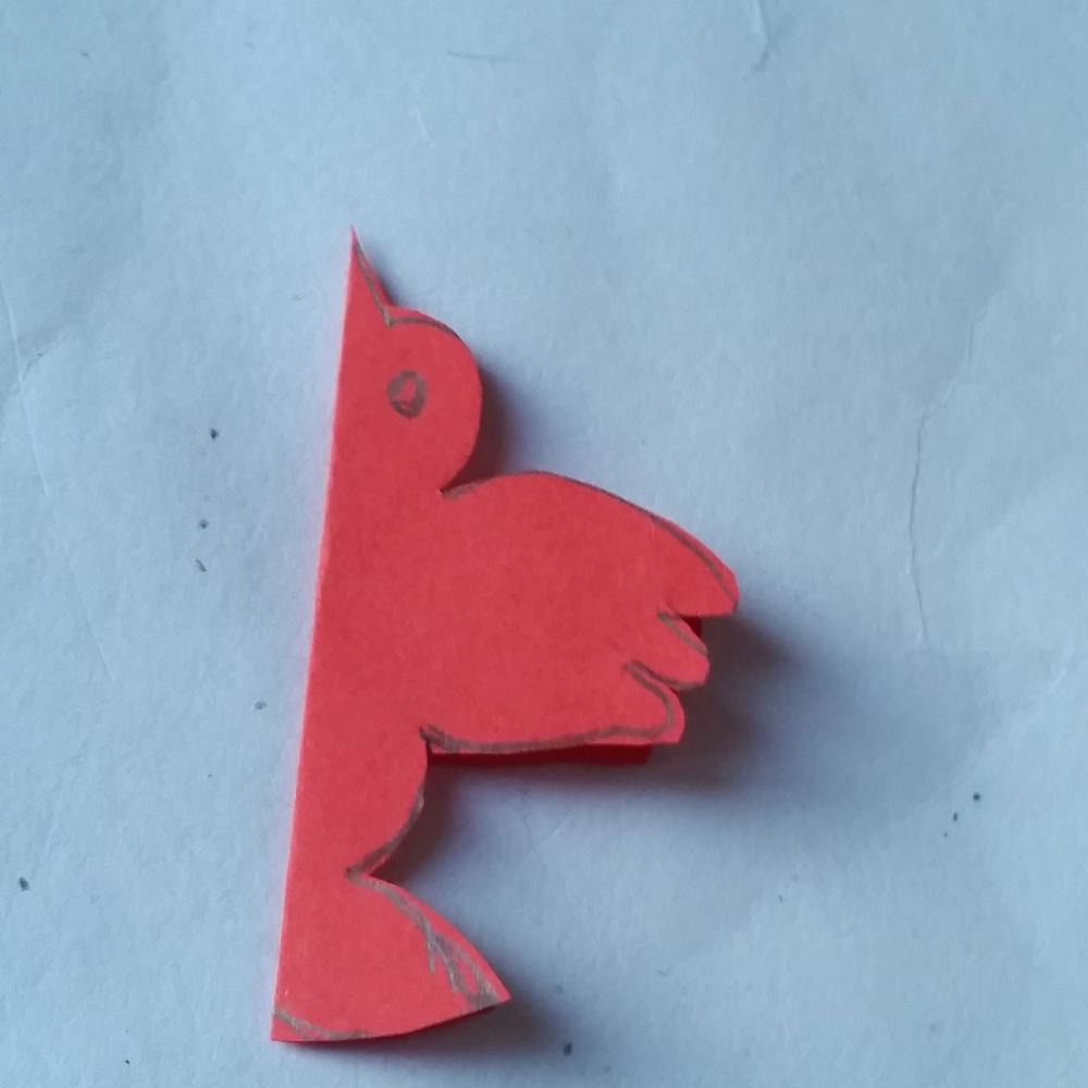 小鸟亲子手工剪纸的做法 如何用彩纸剪漂亮的小鸟