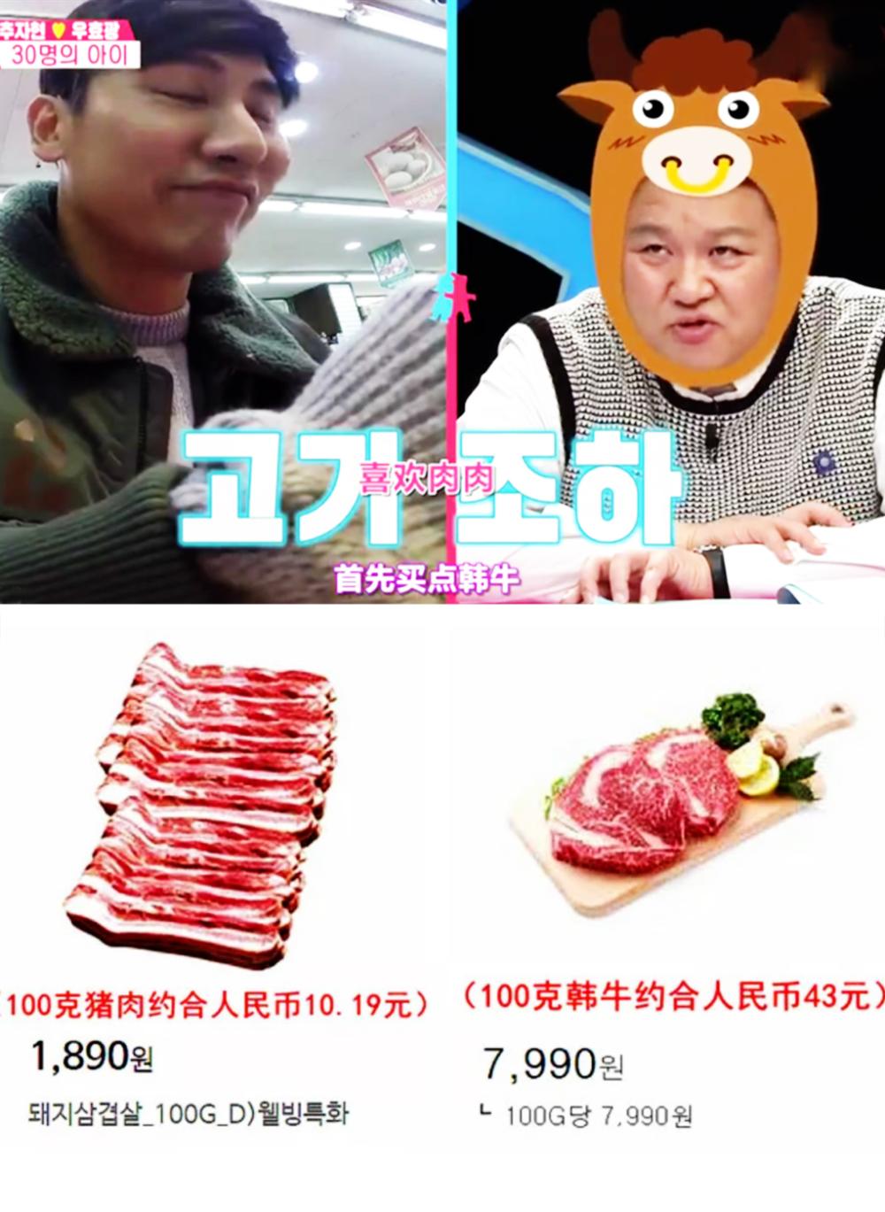 于晓光买一斤3万4韩币的韩牛，还买30人份，让韩国人大开眼界