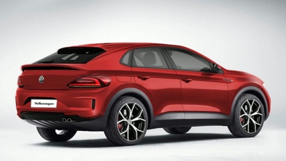 大众全新中型轿跑SUV效果图曝光  ​