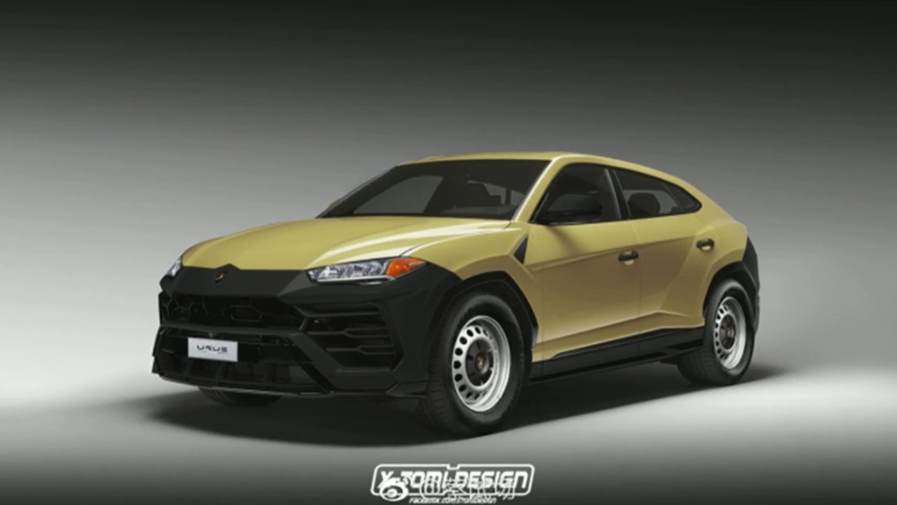 兰博基尼SUV乞丐版效果图曝光  ​