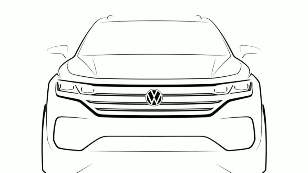 大众全新SUV设计图  ​