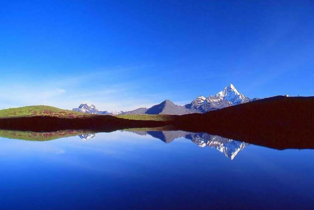 梦笔山, 很漂亮的一座雪山, 海拔4114的高度很是壮观