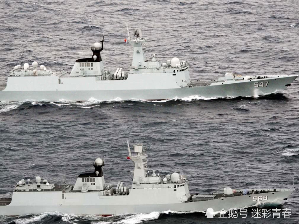 解放军054A级护卫舰549常州舰赴日本海巡航
