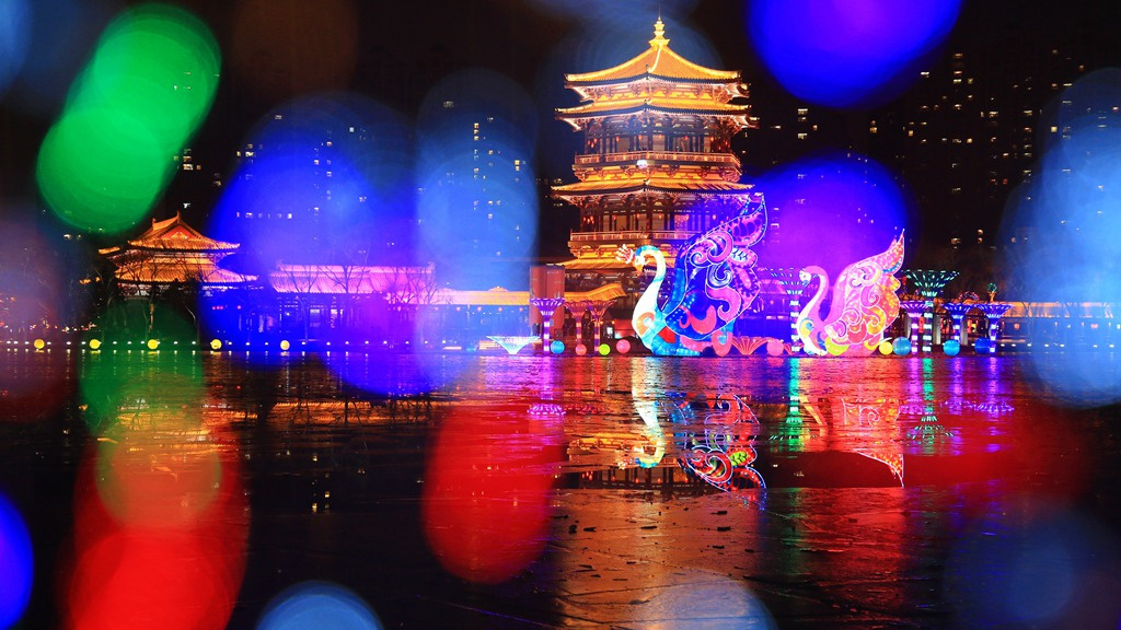 "西安年·最中国" 小编带你看西安大唐芙蓉园 最炫中国年