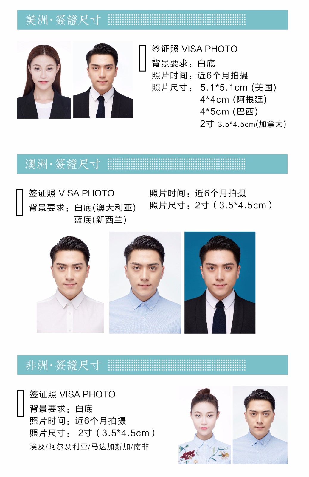 各国旅游签证照尺寸要求,收藏好!