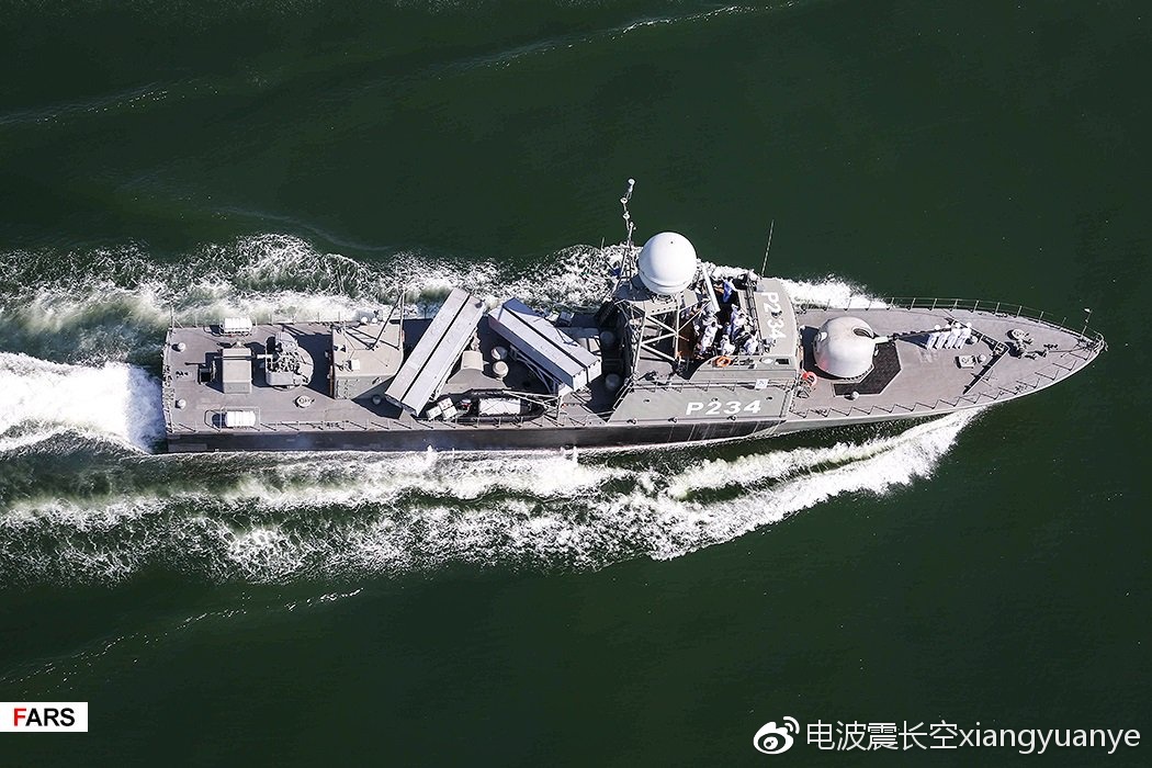 波斯海上轻骑兵---伊朗新一艘国产sina级导弹艇盾牌号