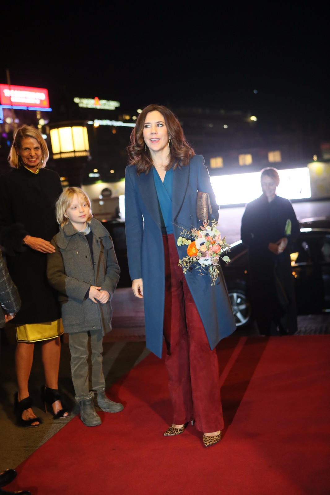 丹麦王储妃玛丽参加哥本哈根时装周开幕晚宴