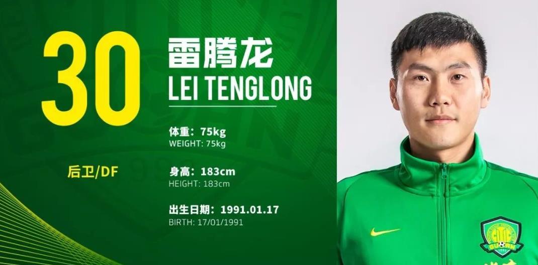 北京中赫国安2018赛季足一队球员完整名单