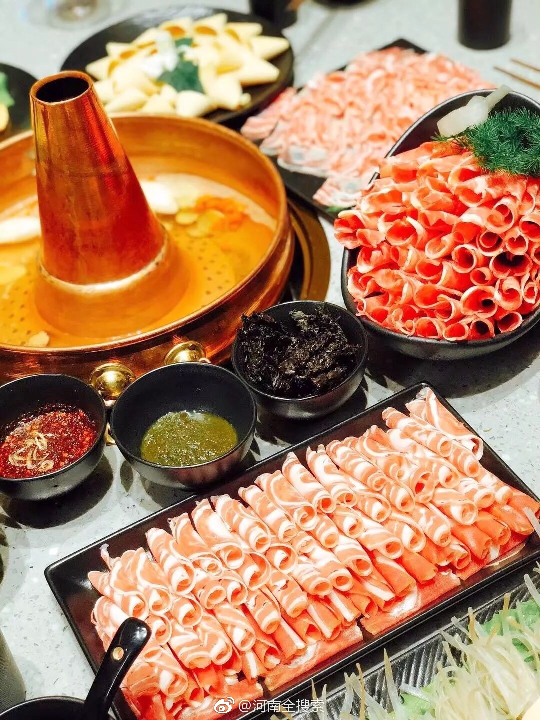 饭撑撑活羊铜锅涮