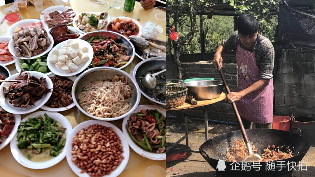 海南农村婚宴一桌23道菜成本600元 乡村厨师
