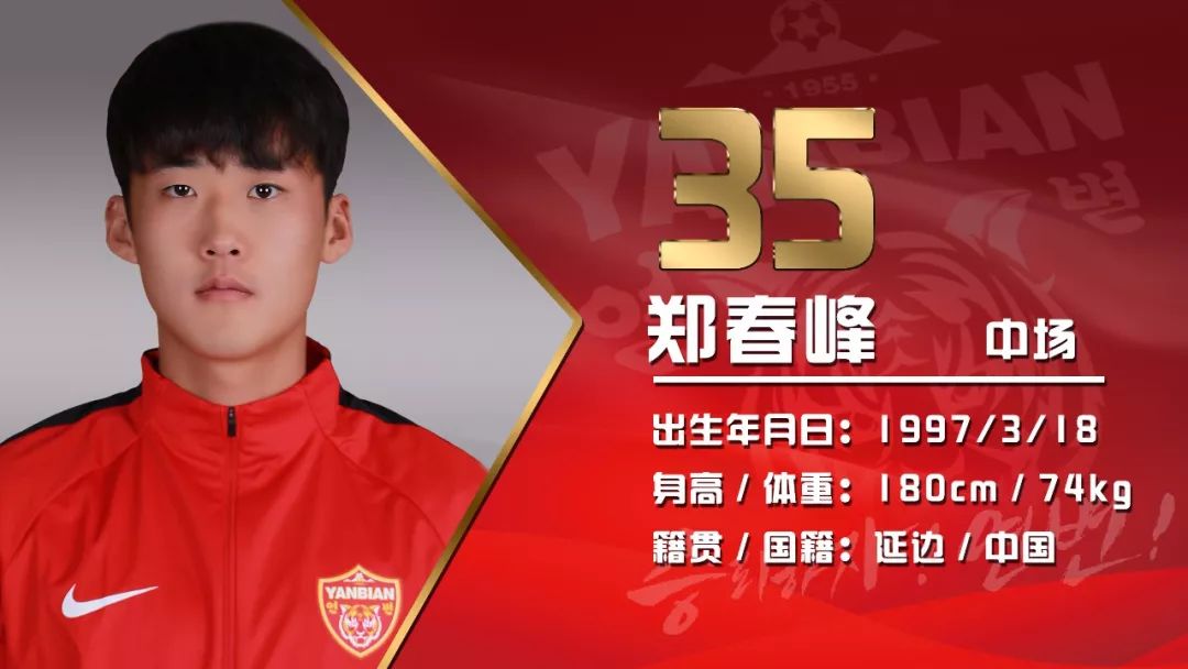 2018赛季延边富德足球队球员大名单