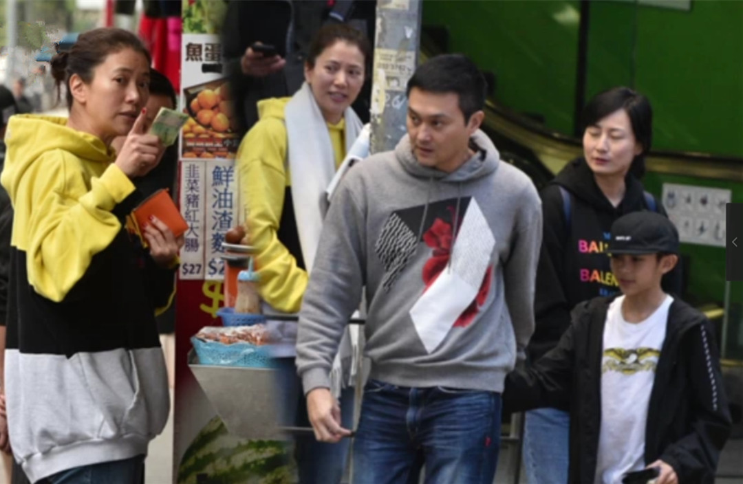 儿子逛街喜欢牵着张智霖 袁咏仪偷偷买鱼蛋哄
