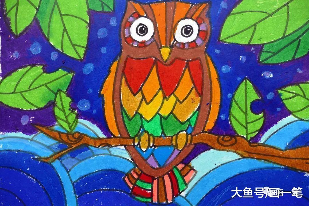 蜡笔画: 丑小鸭长大了