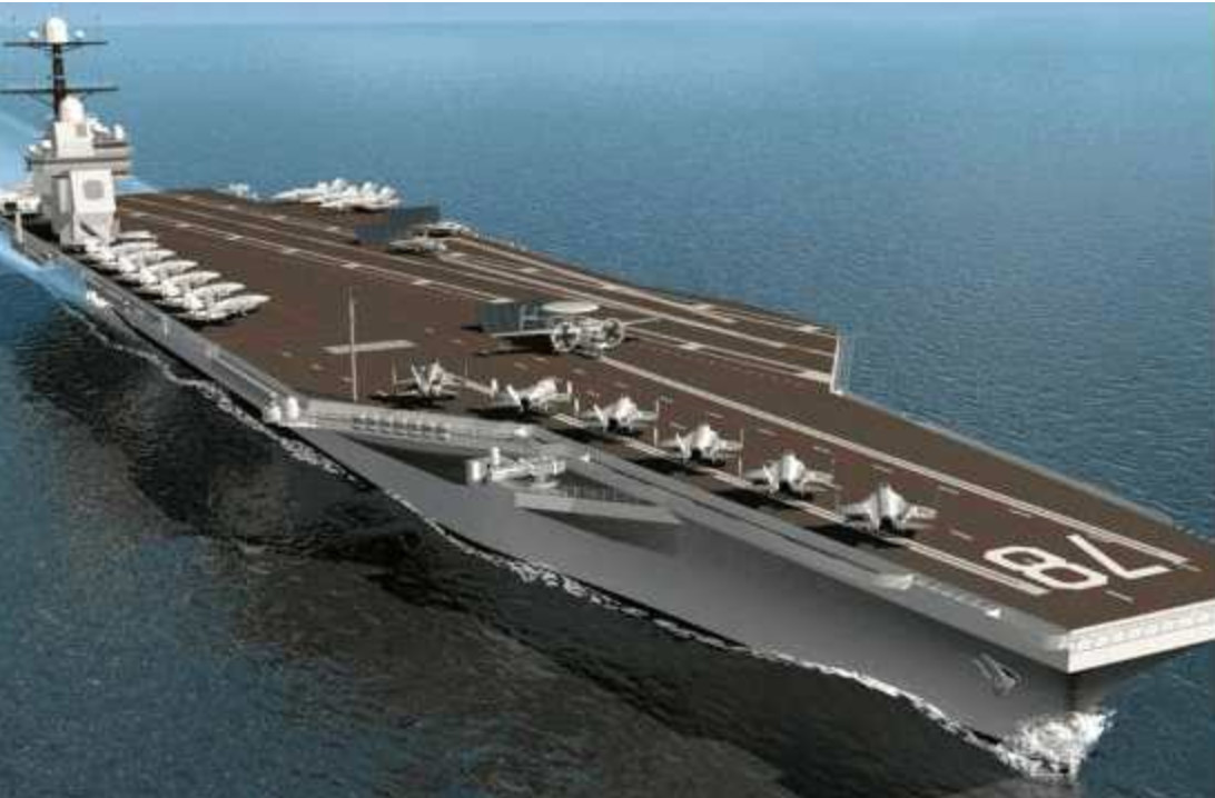 003航母是苏联传奇样式,排水量15万吨,福特号