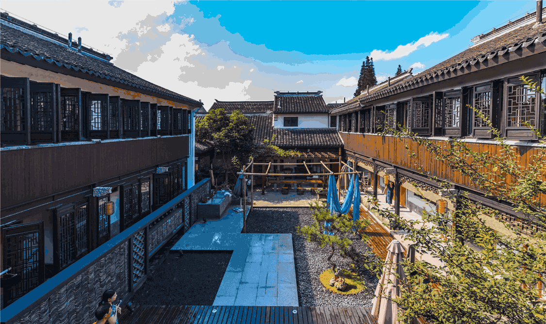 当“呆住”遇见古镇，当我遇见你，饮茶染布，只想呆住在这里