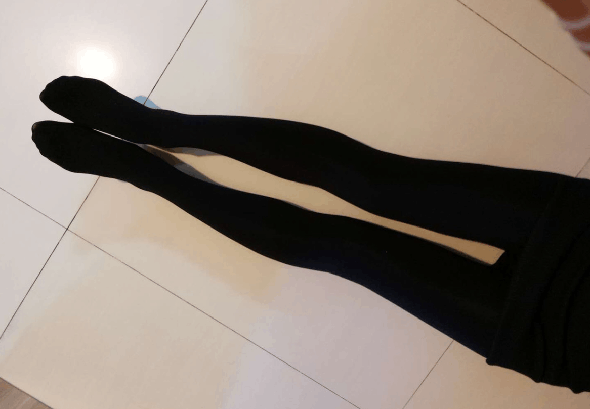 女友穿光腿神器比黑色打底袜好看太多了!