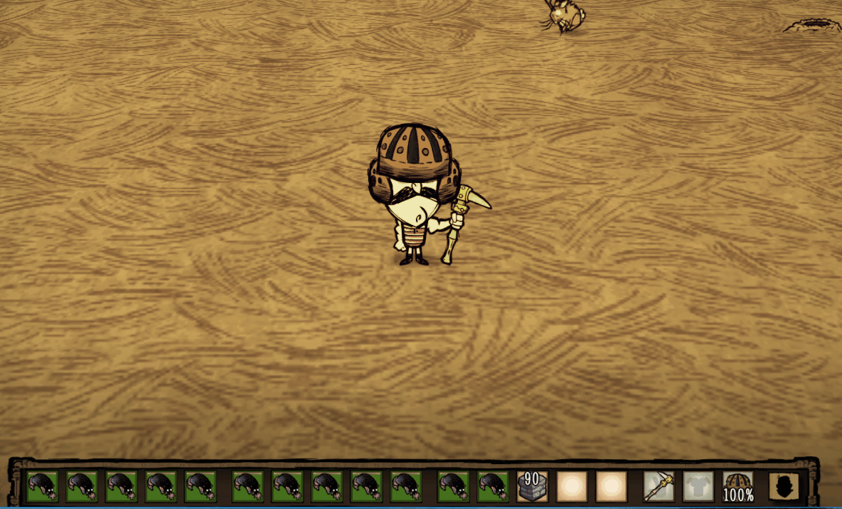 渔夫饥荒鼹鼠刷石头小肉教程