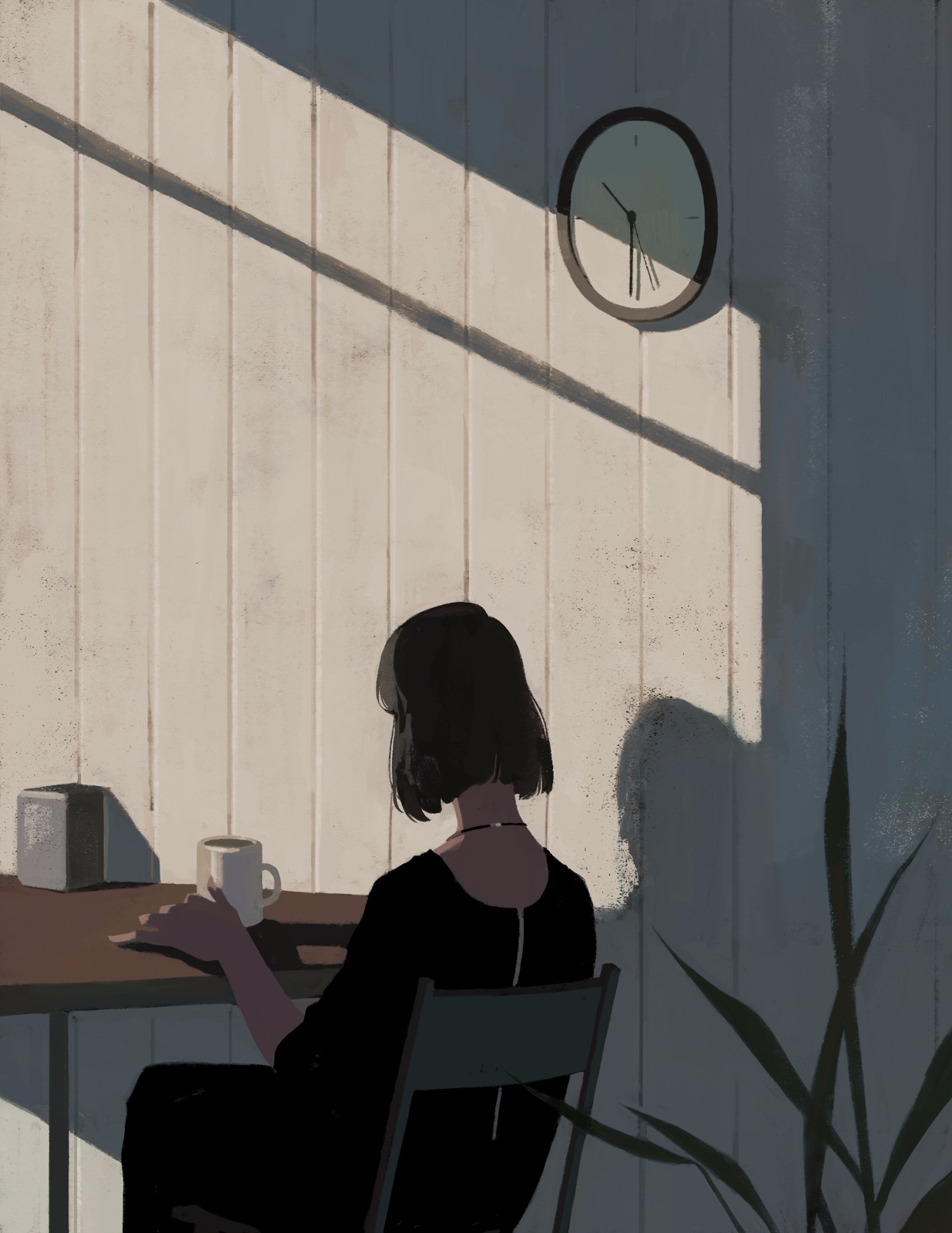 清冷孤寂的日常 || 插画家: katherine lam