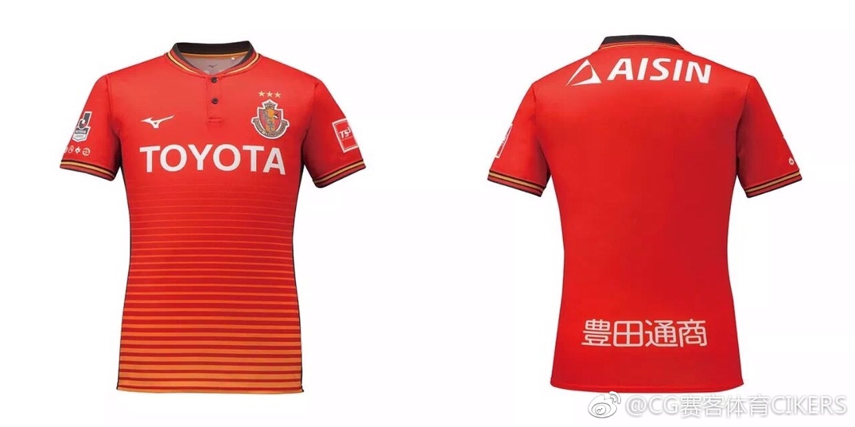 再战J1!名古屋鲸八2018赛季主场球衣发布!