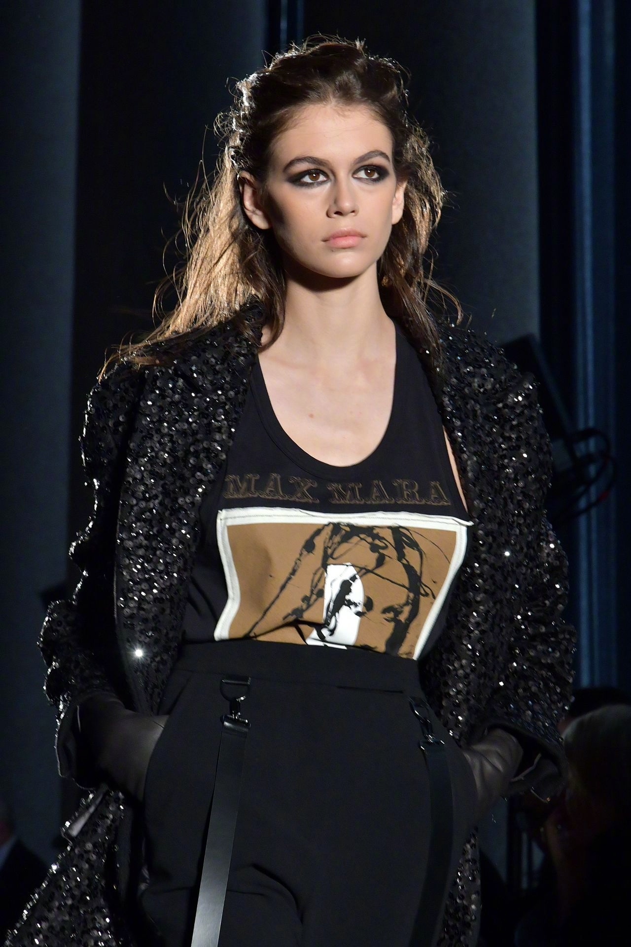 max mara 2018 秋冬大秀上的kaia gerber