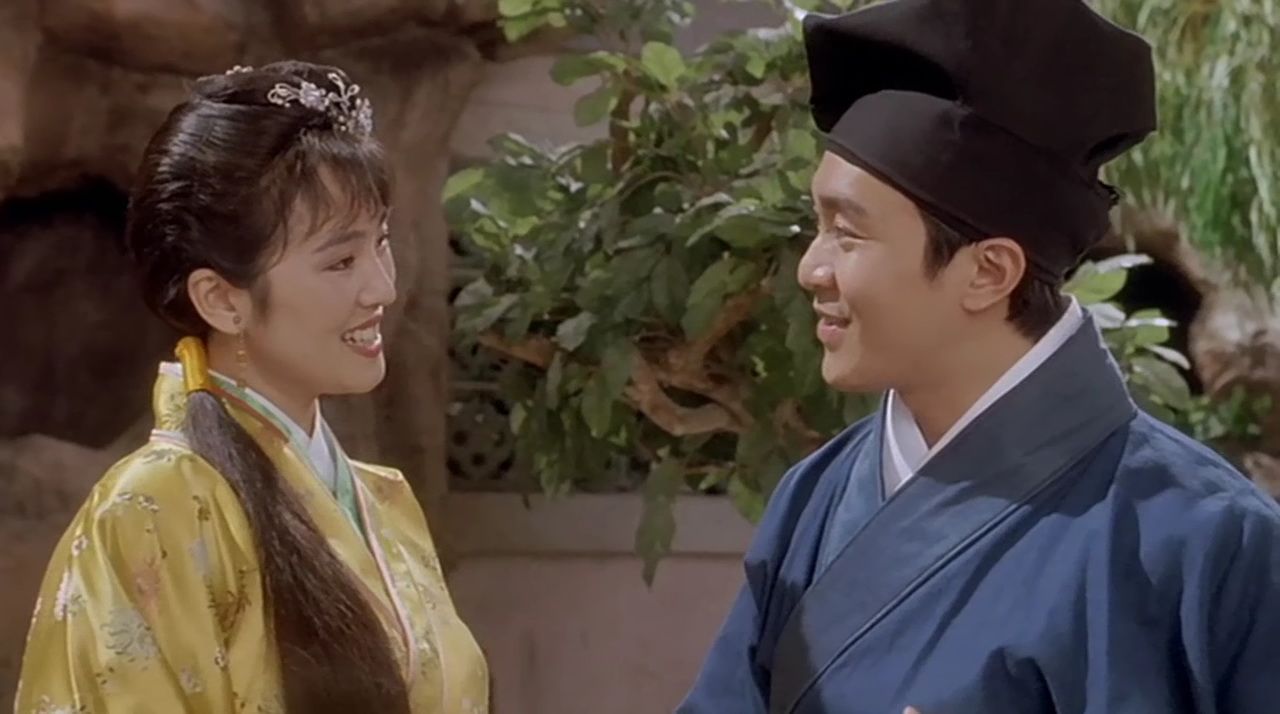 《唐伯虎点秋香》,竟然假扮唐伯虎,幸亏星爷当场拆穿拿出真迹!
