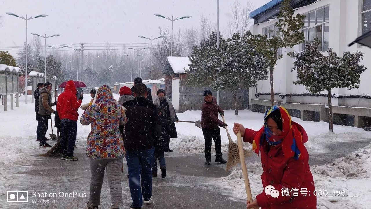 鲁山实验学校:共扫门前雪 方便你我他