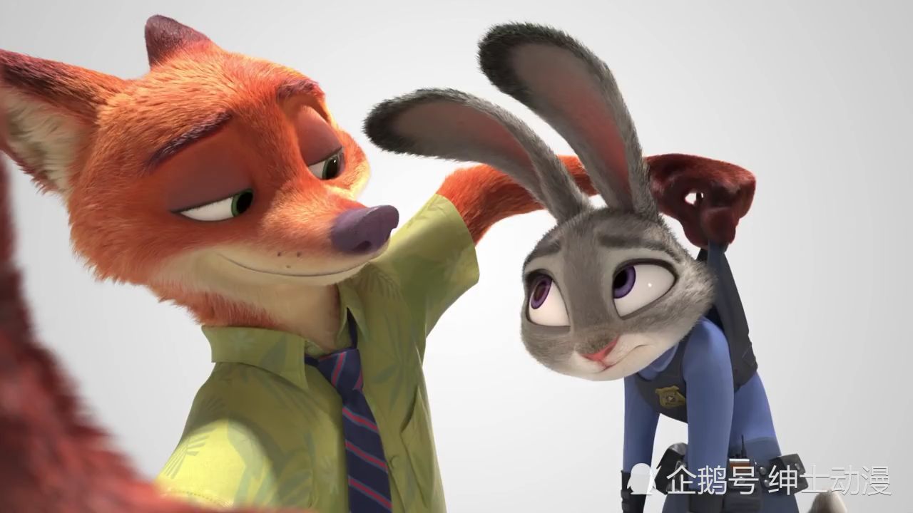 兔子狐狸情侣头像_狐狸尼克和兔子朱迪_狐狸和兔子的爱情-圈子花园图片