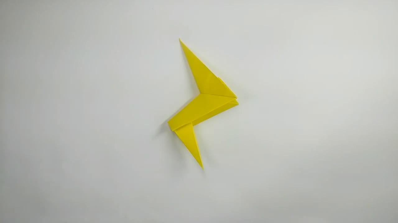 好玩的折纸闪电, 方法很简单, 关键是孩子们都喜欢学习!