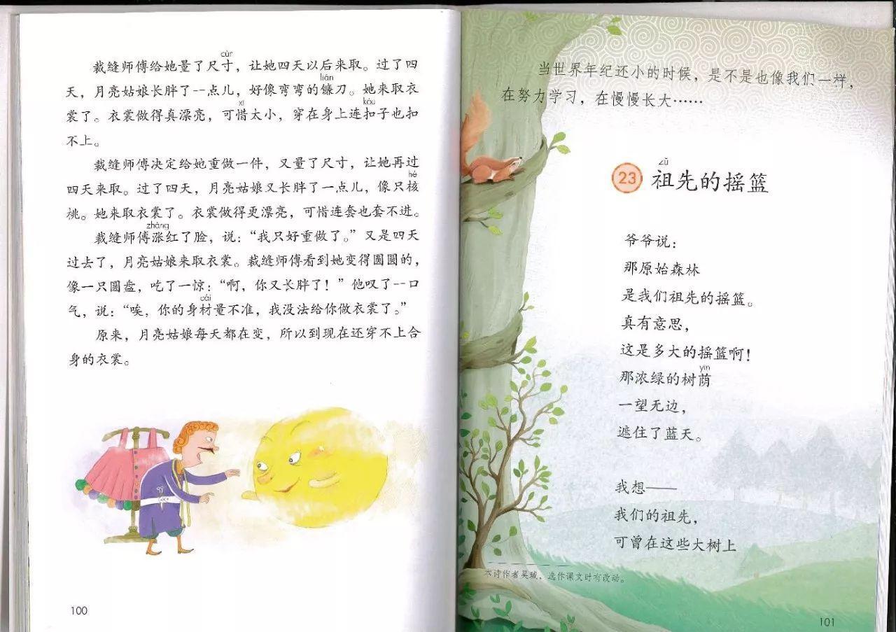 2018新部编版二年级下册语文电子课本(送审版
