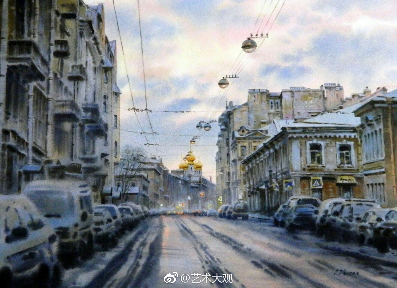 俄罗斯olga litvinenko风景水彩画-4