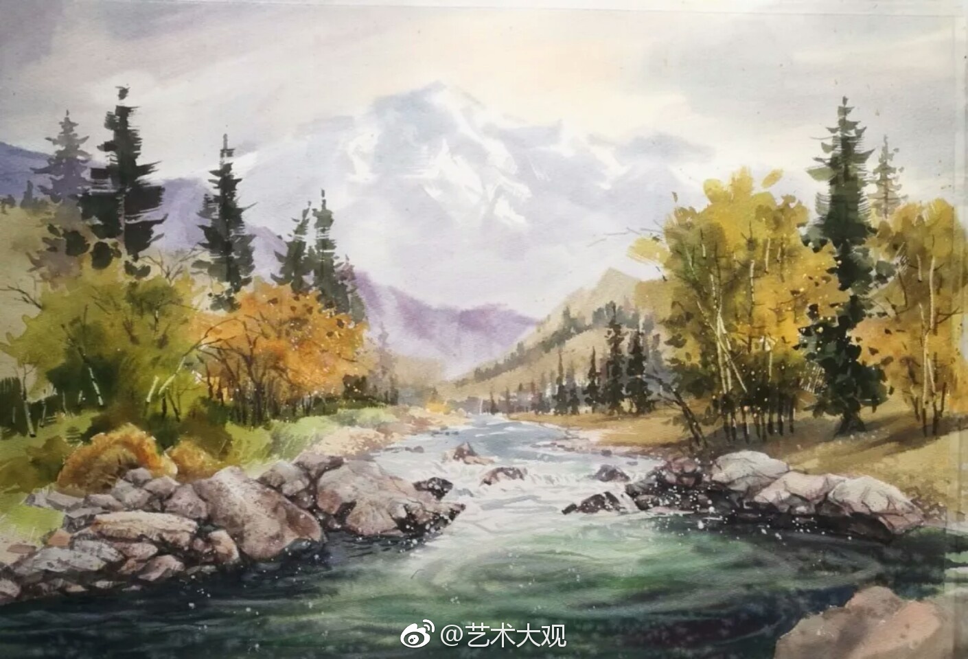 赵建国风景水彩画欣赏